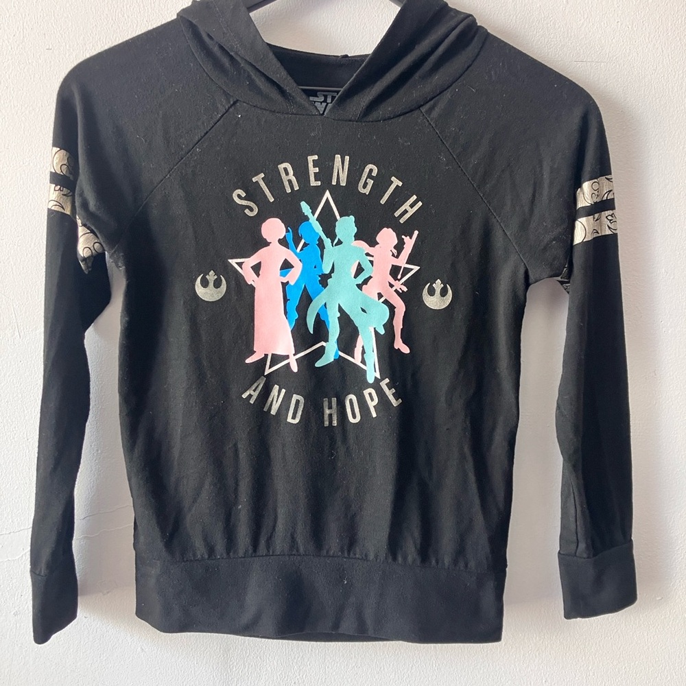 Star Wars Black Long Sleeve Tee with Graphic Print